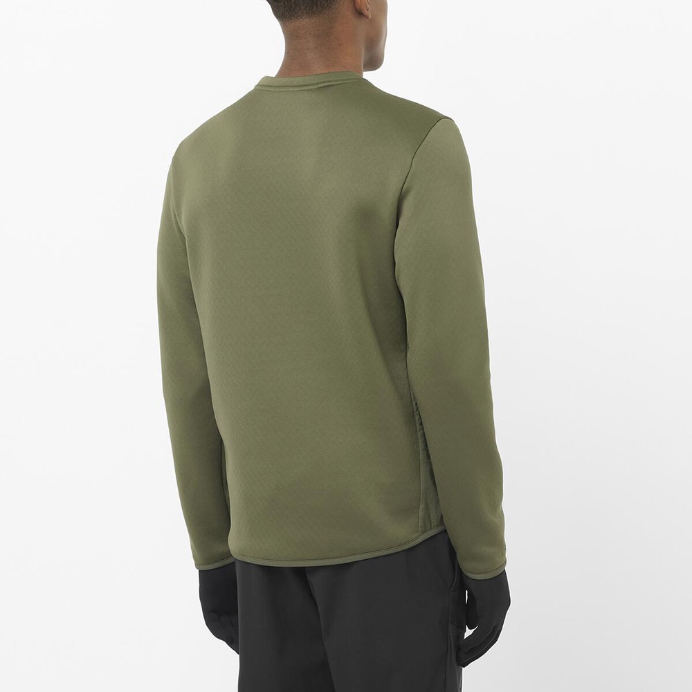 サロモン（SALOMON）（メンズ）クルーネック フリース OUTLINE WARM HYBRID LC2609100