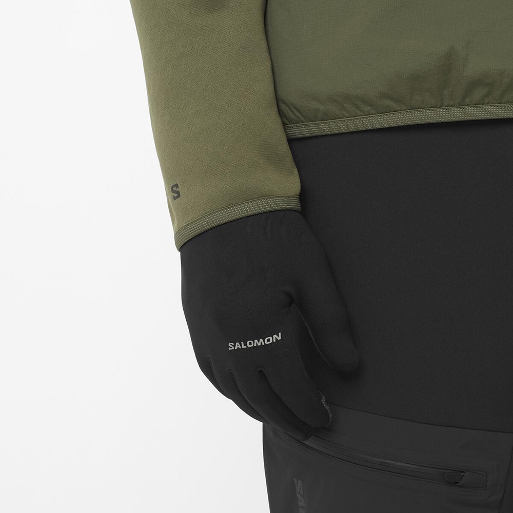 サロモン（SALOMON）（メンズ）クルーネック フリース OUTLINE WARM HYBRID LC2609100