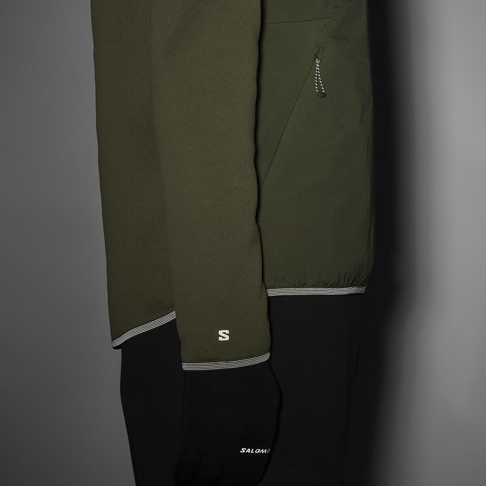 サロモン（SALOMON）（メンズ）クルーネック フリース OUTLINE WARM HYBRID LC2609100