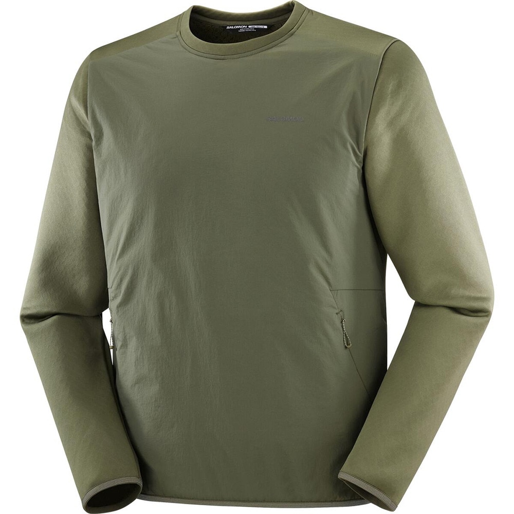 サロモン（SALOMON）（メンズ）クルーネック フリース OUTLINE WARM HYBRID LC2609100