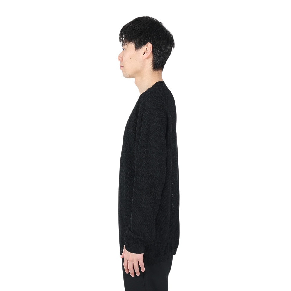 POLEWARDS（メンズ）ニット クルーネック セーター PW2HJJ02 BLK ブラック★★★