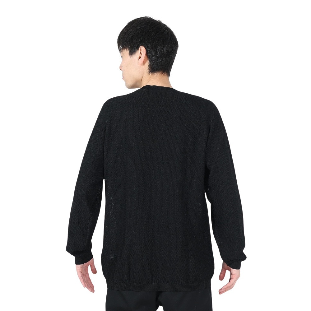 POLEWARDS（メンズ）ニット クルーネック セーター PW2HJJ02 BLK ブラック★★★