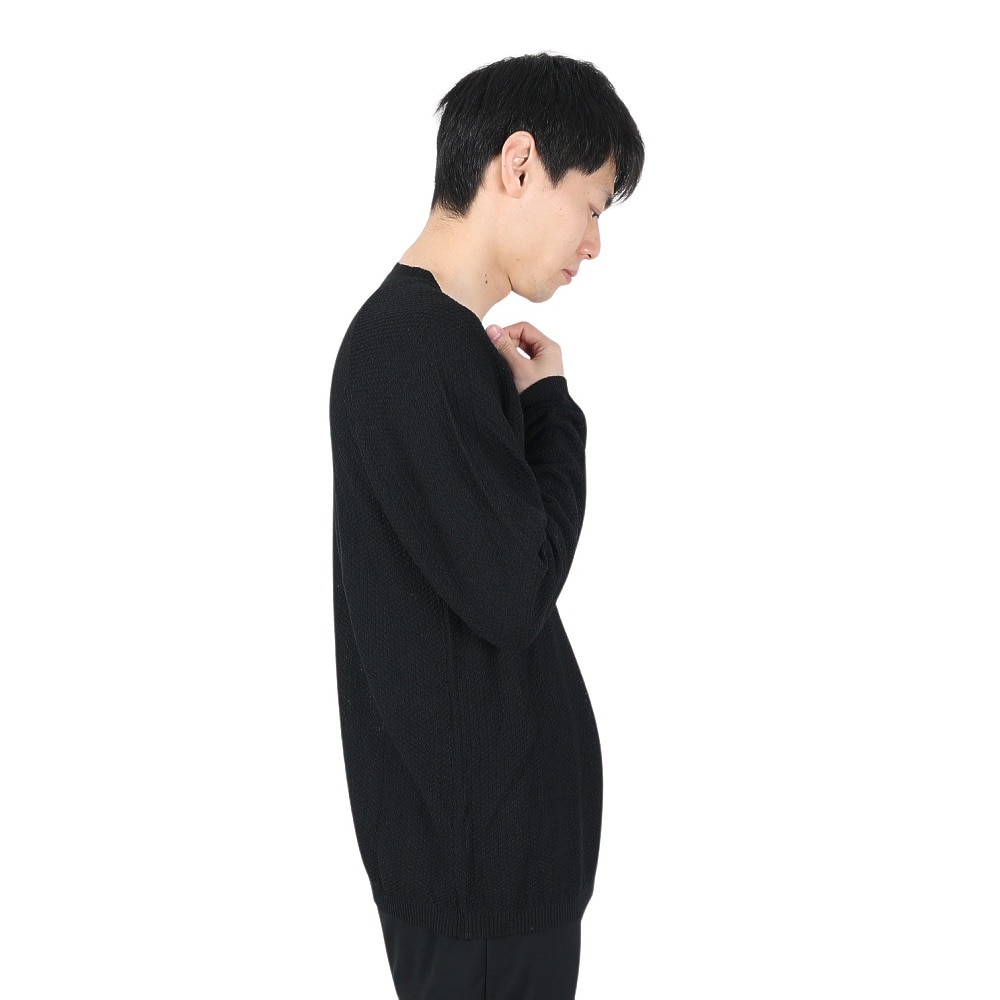 POLEWARDS（メンズ）ニット クルーネック セーター PW2HJJ02 BLK ブラック★★★