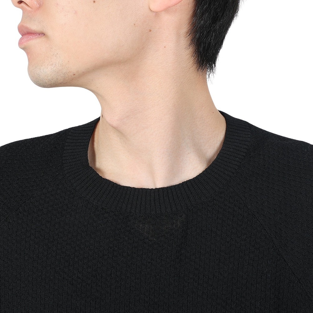 POLEWARDS（メンズ）ニット クルーネック セーター PW2HJJ02 BLK ブラック★★★