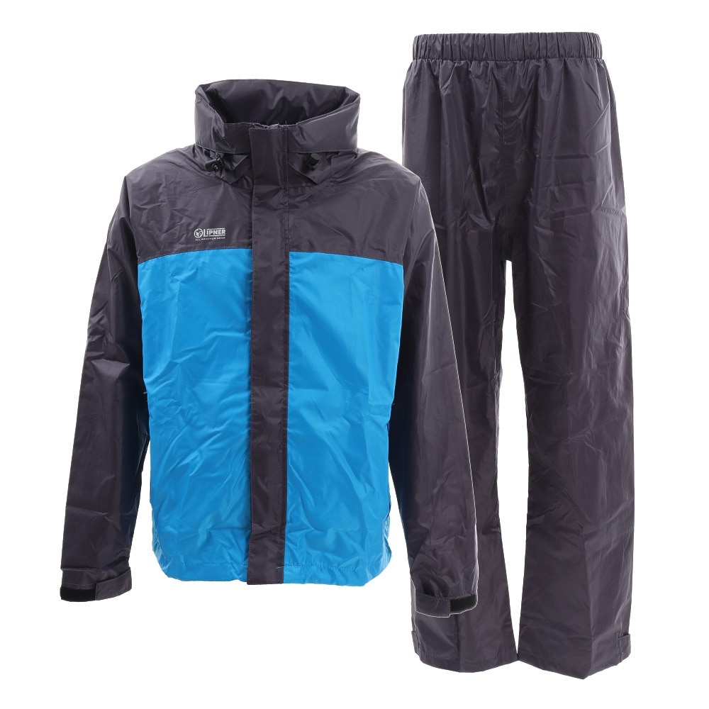 レインウェア 上下 透湿レインスーツ チェスター blu 収納袋付 レインコート リプナー エルブレス