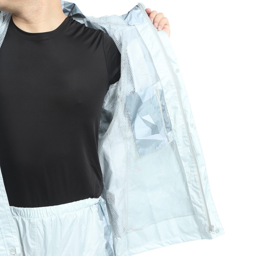 マック（Makku）（メンズ）レインウェア 上下セット 雨具 防水 透湿 軽量 クロスオーバーレインスーツ AS-8510 GRN グリーン