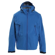ホールアース（Whole Earth）（メンズ）ストレッチレインジャケット ブルー WE21JN11BLU レインウェア 防水 アウトドア キャンプ レジャー 登山 雨具