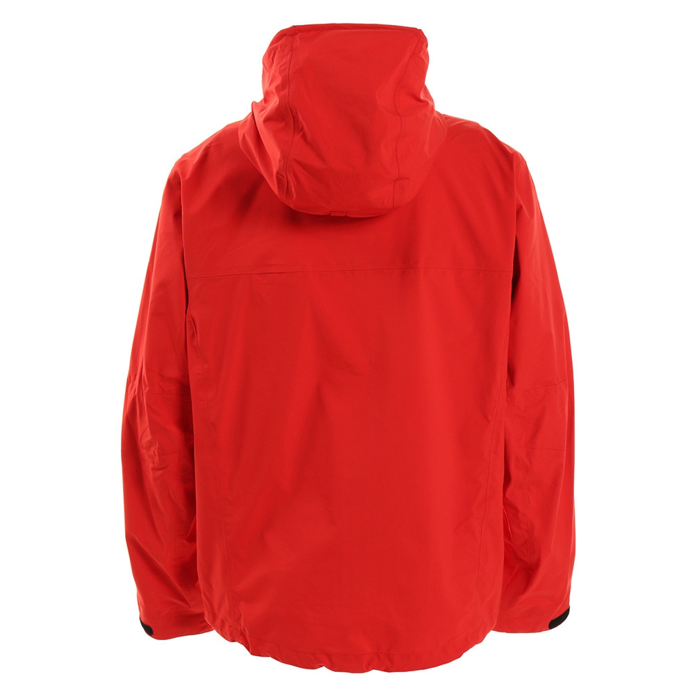ホールアース（Whole Earth）（メンズ）ストレッチレインジャケット レッド WE21JN11RED レインウェア 防水 アウトドア キャンプ レジャー 登山 雨具