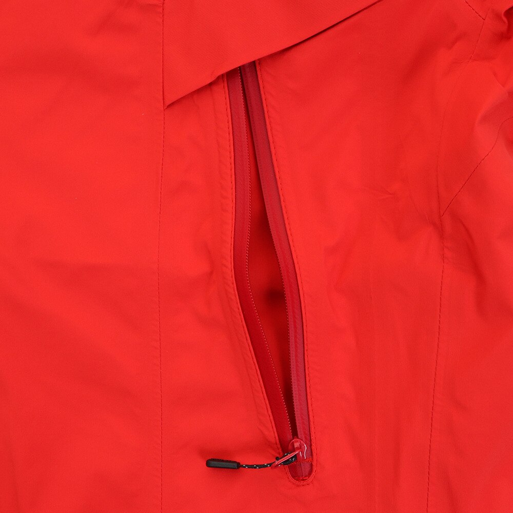 ホールアース（Whole Earth）（メンズ）ストレッチレインジャケット レッド WE21JN11RED レインウェア 防水 アウトドア キャンプ レジャー 登山 雨具