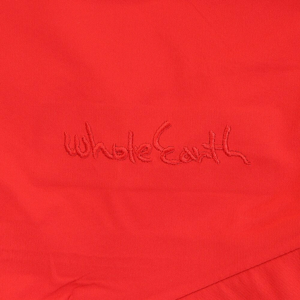 ホールアース（Whole Earth）（メンズ）ストレッチレインジャケット レッド WE21JN11RED レインウェア 防水 アウトドア キャンプ レジャー 登山 雨具