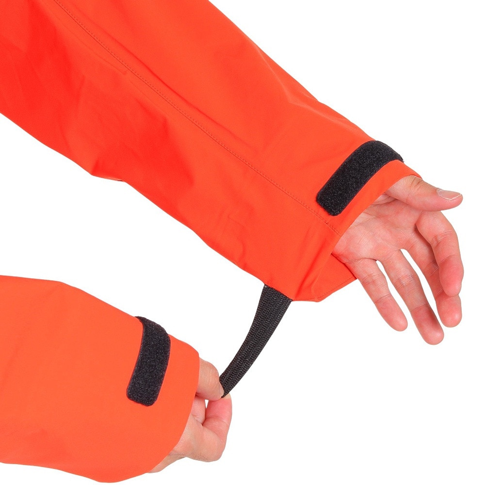 POLEWARDS（メンズ）透湿防水 デュアルフォース 技術 ストレッチレインジャケット PW2KJN01 RED レッド 収納袋付 レインウェア★★★