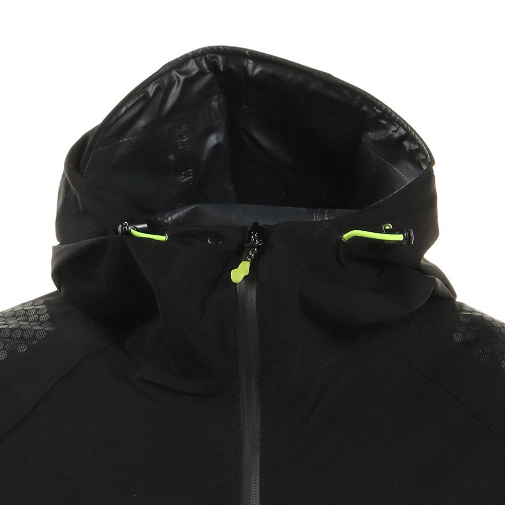 マック（Makku）（メンズ）ライトビズレインジャケット ブラック AS-920 レインウェア 防水 カッパ 雨具 アウトドア キャンプ 登山 スポーツ 通勤 通学 自転車