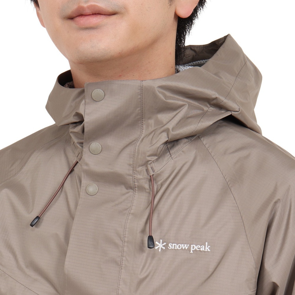 スノーピーク（snow peak）（メンズ）レインウェア 2.5レイヤー レインジャケット SPS-JK-21AU001KH カーキ