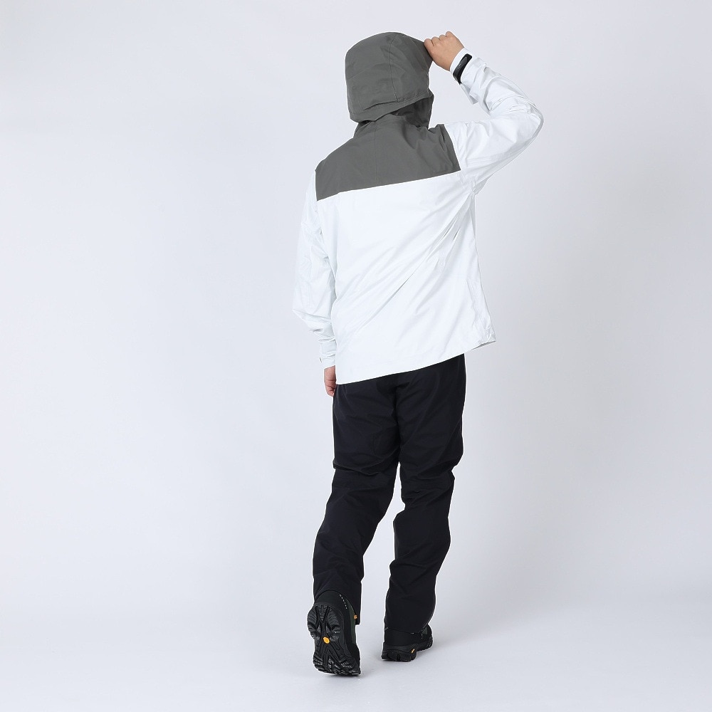 ロジャーエーガー（ROGEREGGER）（メンズ）レインジャケット 雨具 防水 CLIMAセンサー RE2STN561028WHT ホワイト 収納袋付 レインウェア