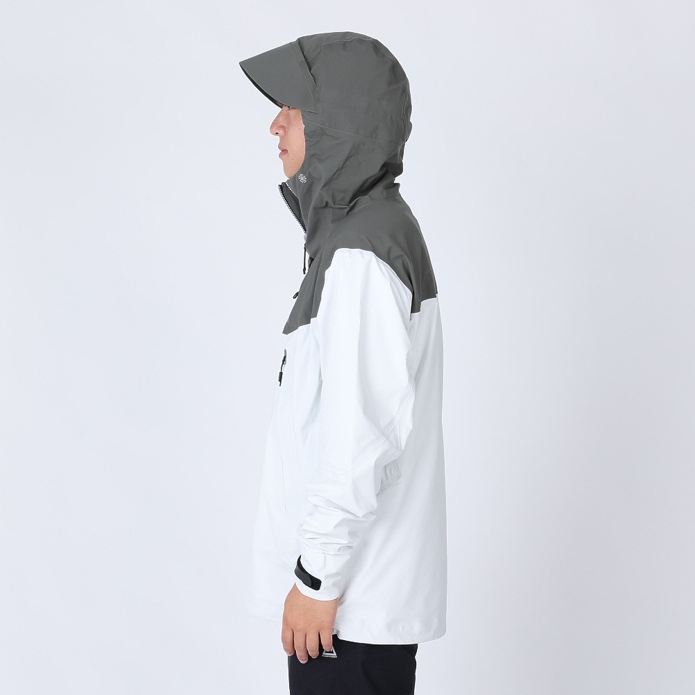 ロジャーエーガー（ROGEREGGER）（メンズ）レインジャケット 雨具 防水 CLIMAセンサー RE2STN561028WHT ホワイト 収納袋付 レインウェア
