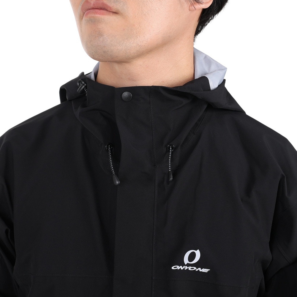 オンヨネ（ONYONE）（メンズ）コンバットレインジャケット ODJ95031 009 BLACK ブラック 収納袋付 防水 レインウェア