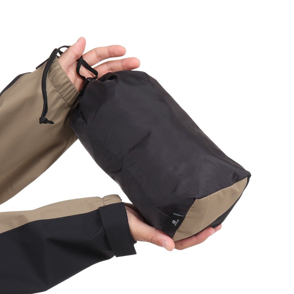 オンヨネ（ONYONE）（メンズ）コンバットレインジャケット ODJ95031 256009 BEIGE BLACK ベージュ×ブラック 収納袋付 防水