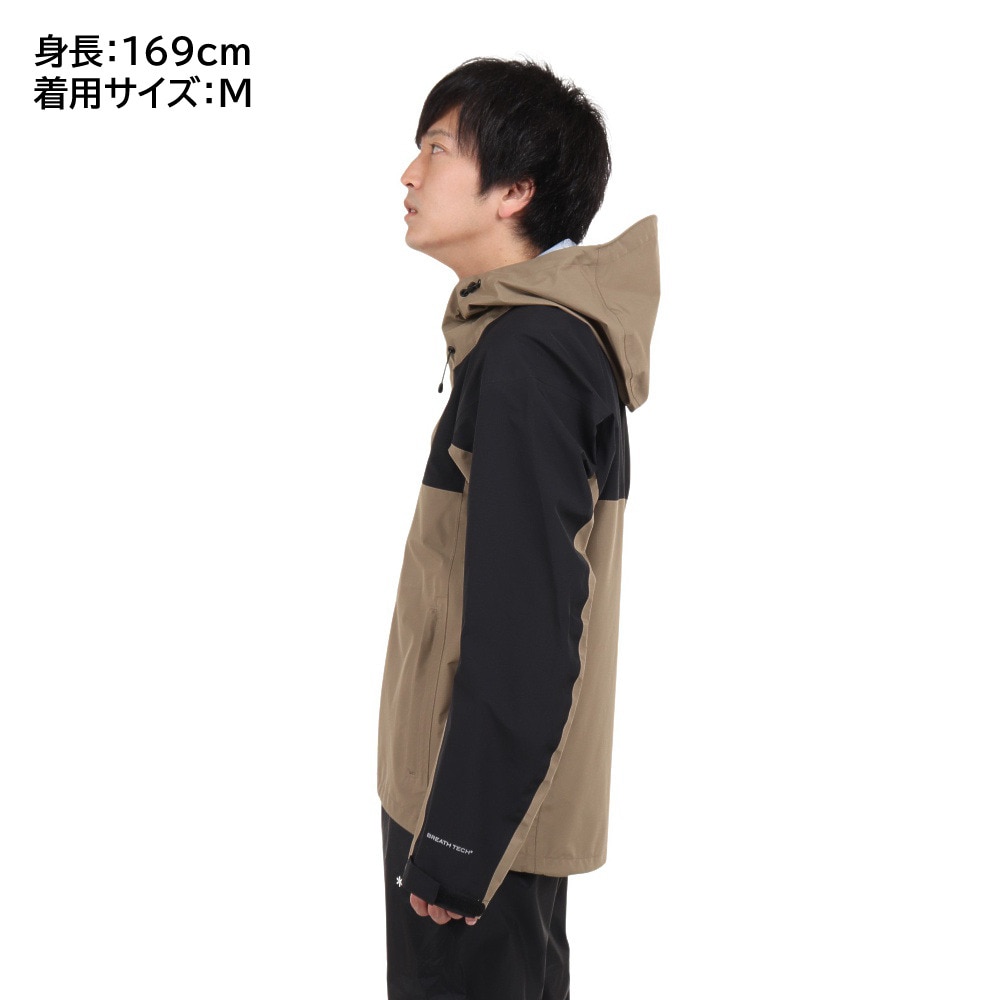 オンヨネ（ONYONE）（メンズ）コンバットレインジャケット ODJ95031 256009 BEIGE BLACK ベージュ×ブラック 収納袋付 防水