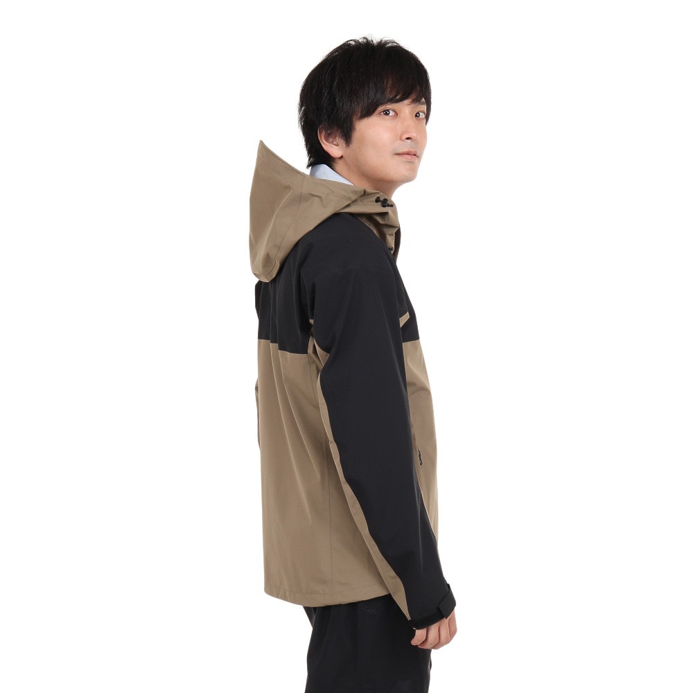 オンヨネ（ONYONE）（メンズ）コンバットレインジャケット ODJ95031 256009 BEIGE BLACK ベージュ×ブラック 収納袋付 防水