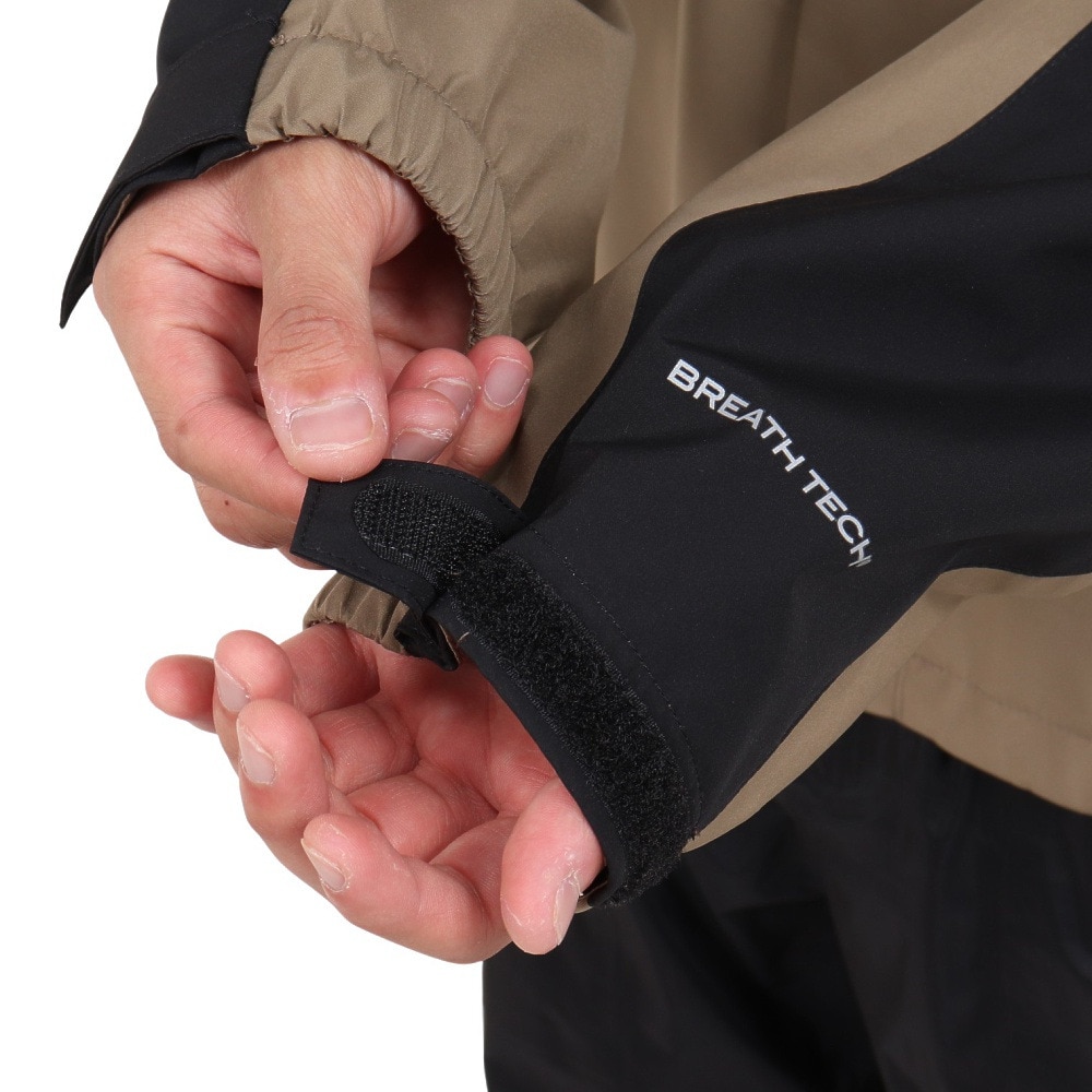 オンヨネ（ONYONE）（メンズ）コンバットレインジャケット ODJ95031 256009 BEIGE BLACK ベージュ×ブラック 収納袋付 防水