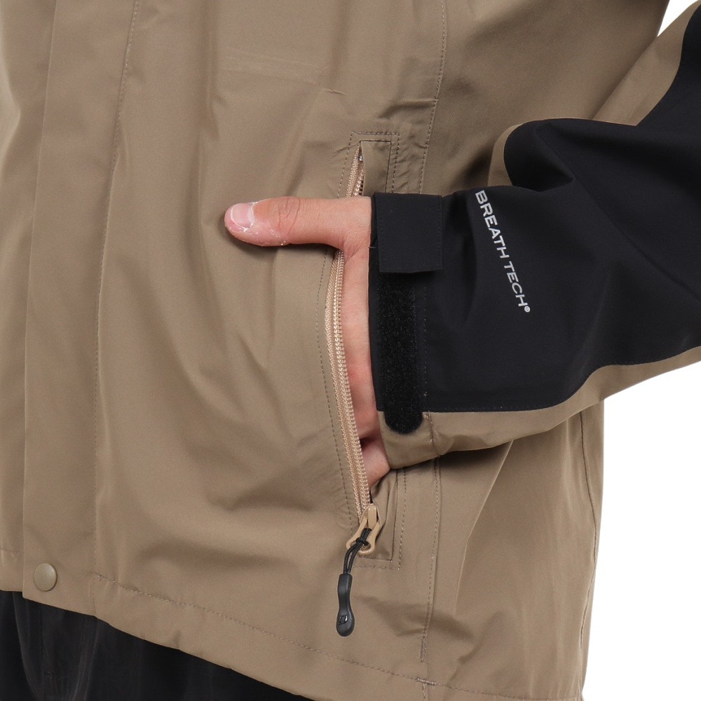 オンヨネ（ONYONE）（メンズ）コンバットレインジャケット ODJ95031 256009 BEIGE BLACK ベージュ×ブラック 収納袋付 防水