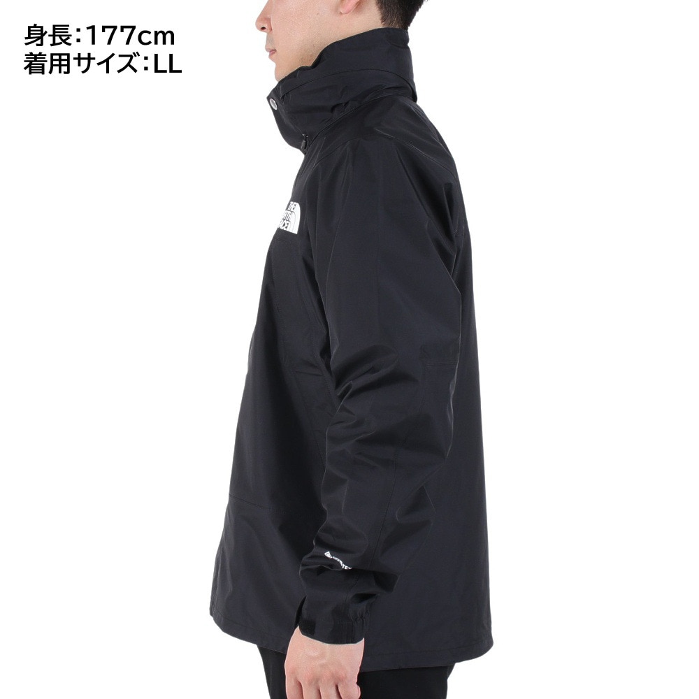 ノースフェイス（THE NORTH FACE）（メンズ）レインジャケット 雨具 防水 マウンテン レインテックス ジャケット NP12333 K  ブラック 収納袋付