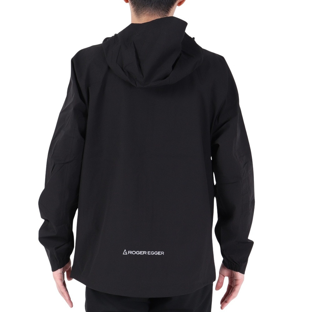 ロジャーエーガー（ROGEREGGER）（メンズ）レインジャケット 雨具 防水 CLIMAセンサーライトジャケット RE23SHY5610024BLK ブラック 収納袋付 撥水
