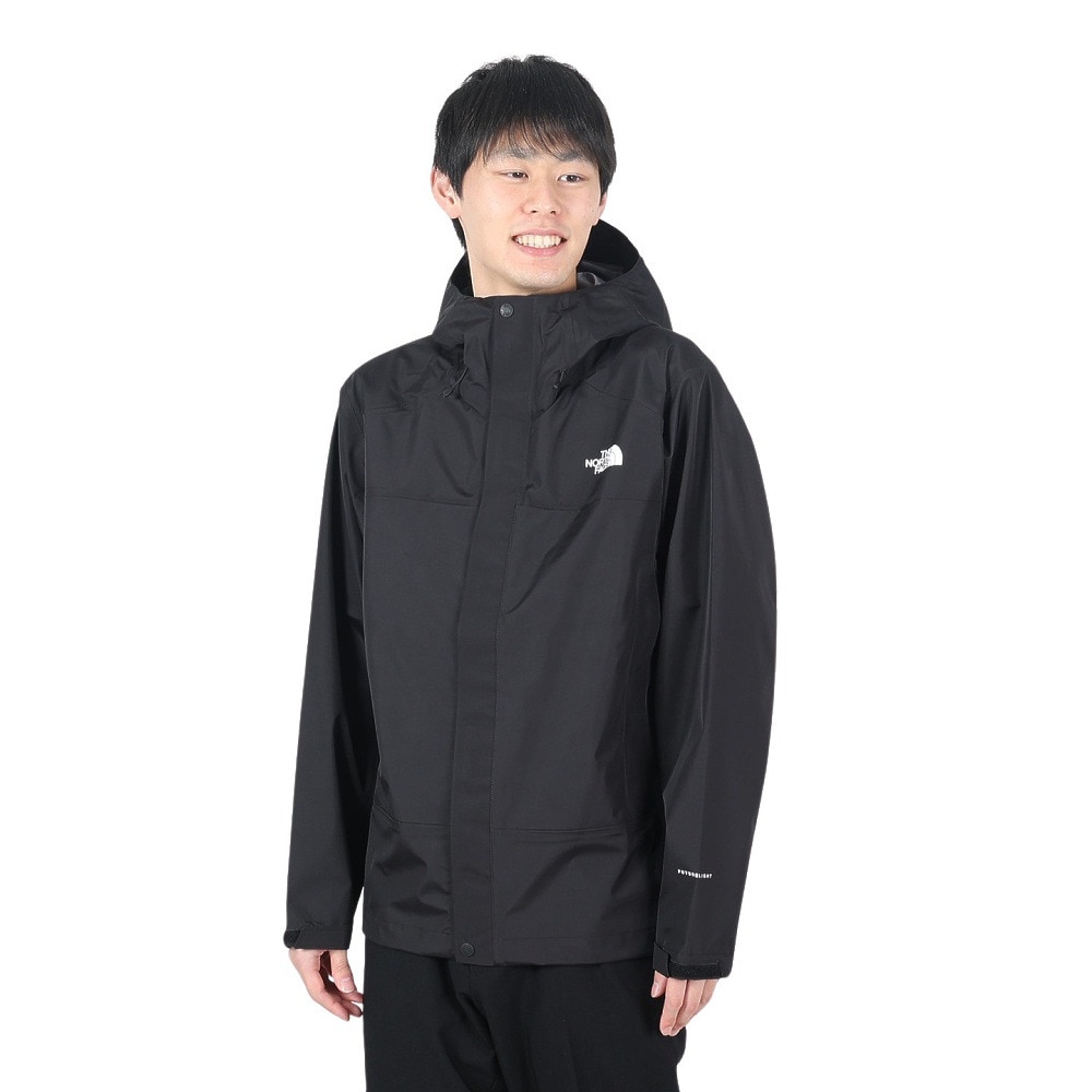 ノースフェイス（THE NORTH FACE）（メンズ）レインジャケット 雨具 防水 フューチャーライト ドリズル ジャケット NP12401 K ブラック 収納袋付