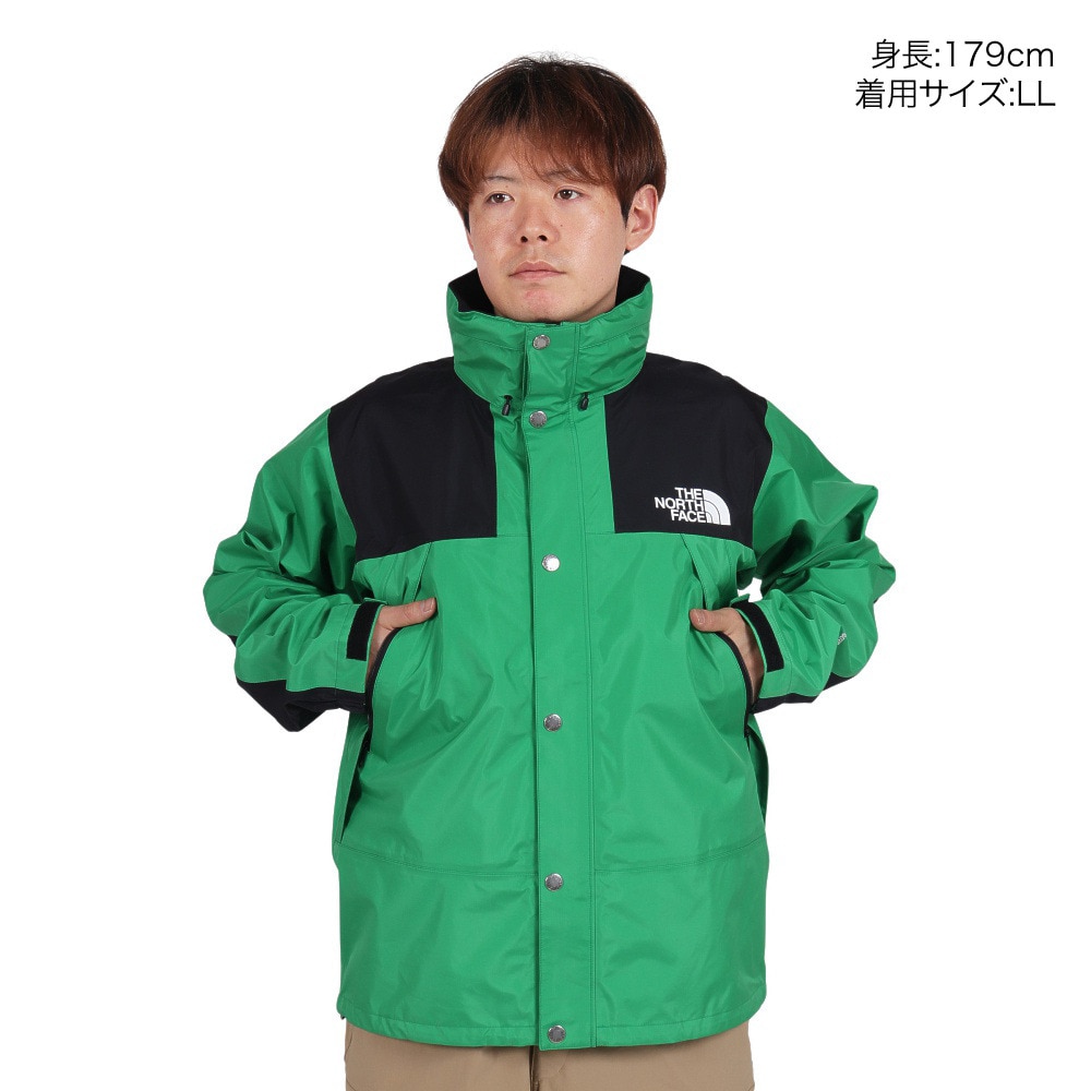 ノースフェイス（THE NORTH FACE）（メンズ）レインジャケット 雨具 防水 マウンテンレインテックスジャケット NP12333 OE グリーン 収納袋付