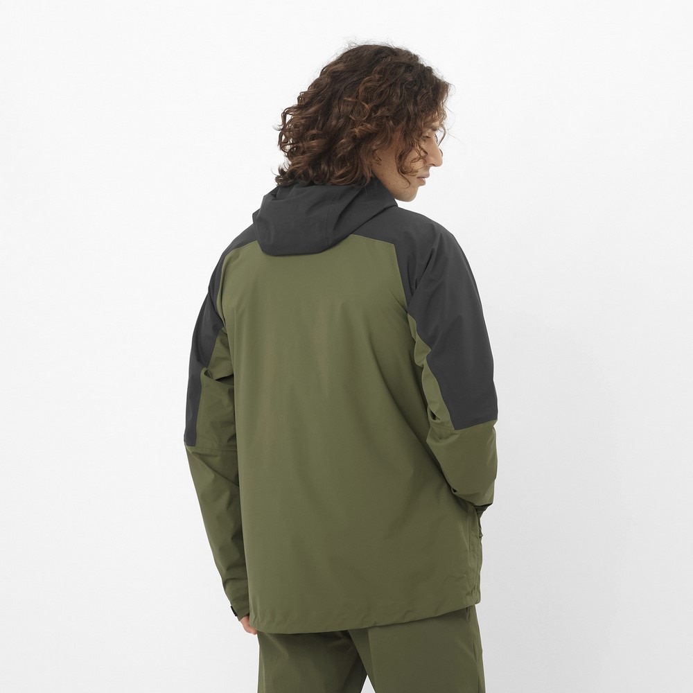 サロモン（SALOMON）（メンズ）レインジャケット 雨具 防水 OUTERPATH 2.5L LC2473200