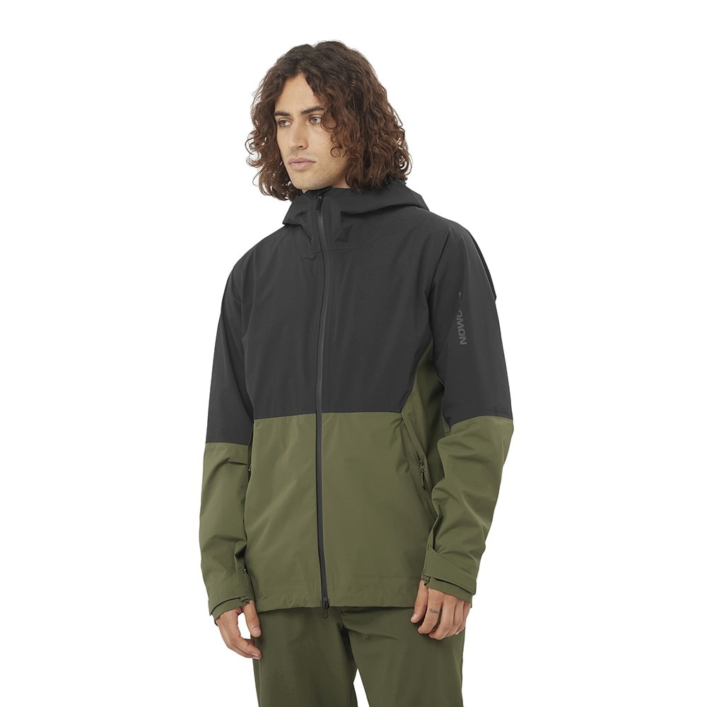 サロモン（SALOMON）（メンズ）レインジャケット 雨具 防水 OUTERPATH 2.5L LC2473200