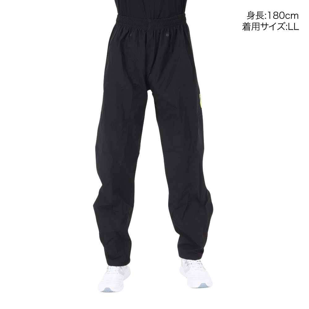 マック（Makku）（メンズ）レインウェア 防水 雨具 レインパンツ 反射 蛍光 ライトビズ レインパンツ ブラック AS-925