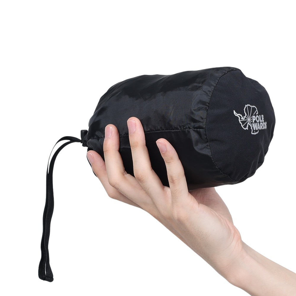 POLEWARDS（メンズ）レインウェア 雨具 防水 DUAL FORCE ストレッチレインパンツ PW2RJD06 BLK ブラック 収納袋付