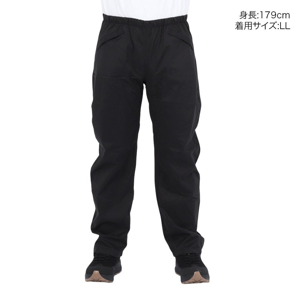 ドキュメント（DOQMENT）（メンズ）レインパンツ 雨具 防水 ストレッチシールドパンツ 7571 ブラック