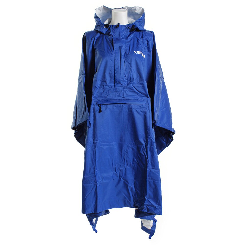  【多少の傷汚れありの為大奉仕】レインウェア 防水 レインポンチョ 561E8KLG4801 BLU レインコート
