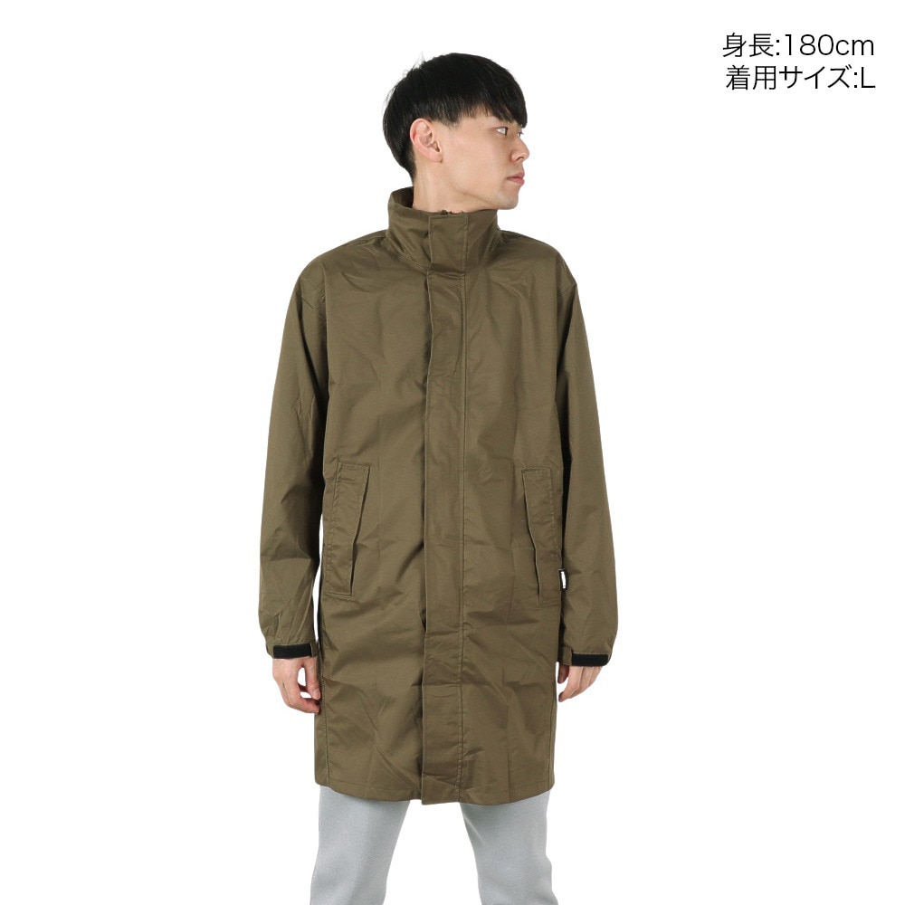 カジメイク（KAJIMEIKU）（メンズ、レディース）レインコート 雨具 防水 バッグインコート 7590 オリーブ