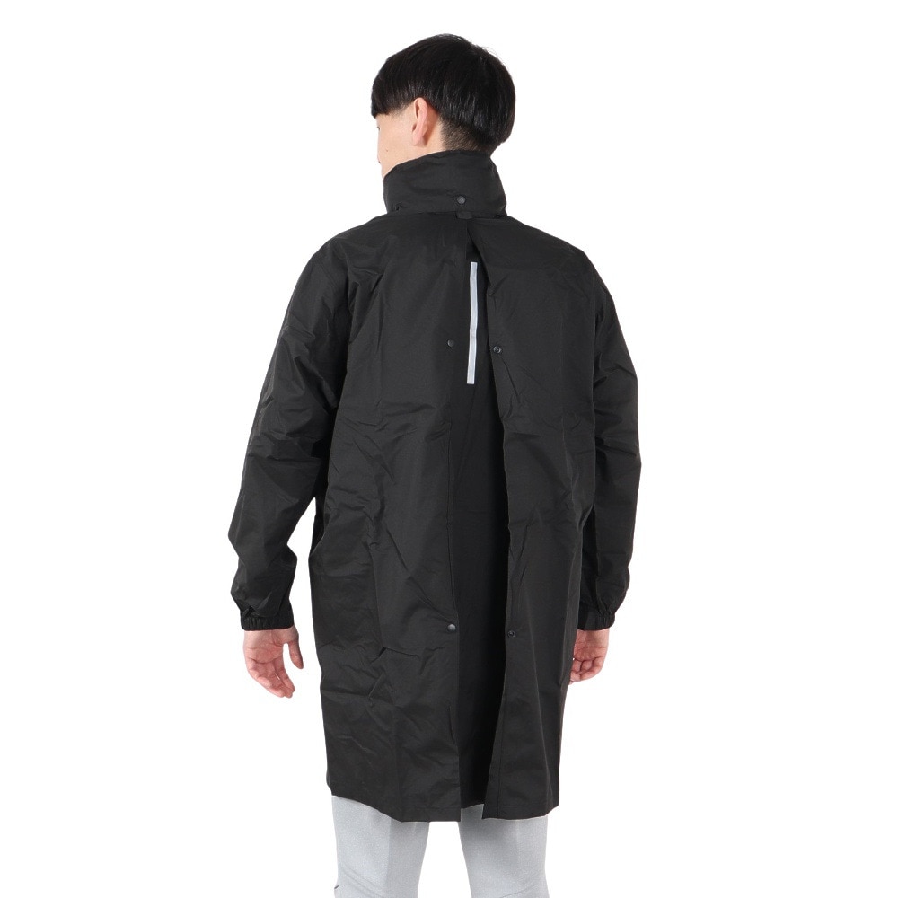 カジメイク（KAJIMEIKU）（メンズ、レディース）レインコート 雨具 防水 バッグインコート 7590 ブラック