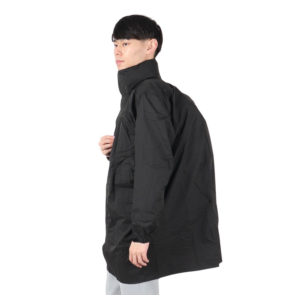 カジメイク（KAJIMEIKU）（メンズ、レディース）レインコート 雨具 防水 バッグインコート 7590 ブラック