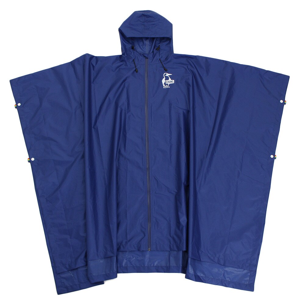  【多少の傷汚れありの為大奉仕】レインポンチョ CH04-1103 Navy (B)