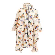 キウ（Kiu）（メンズ）レインポンチョ 南国花鳥 K64-157 レインコート レインウェア 防水 カッパ 合羽 雨具 柄