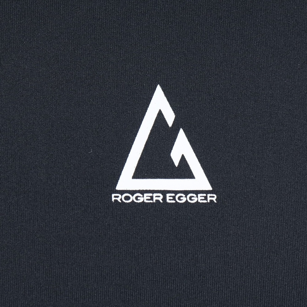 ロジャーエーガー（ROGEREGGER）（メンズ）接触冷感 UVカット 吸汗速乾 ストレッチ 長袖アンダー シャツ クールアンダー RE23SUK5610026BLK ブラック