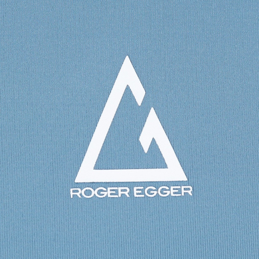 ロジャーエーガー（ROGEREGGER）（メンズ）接触冷感 UVカット 吸汗速乾 ストレッチ 長袖アンダー シャツ クールアンダー RE23SUK5610026BLU ブルー