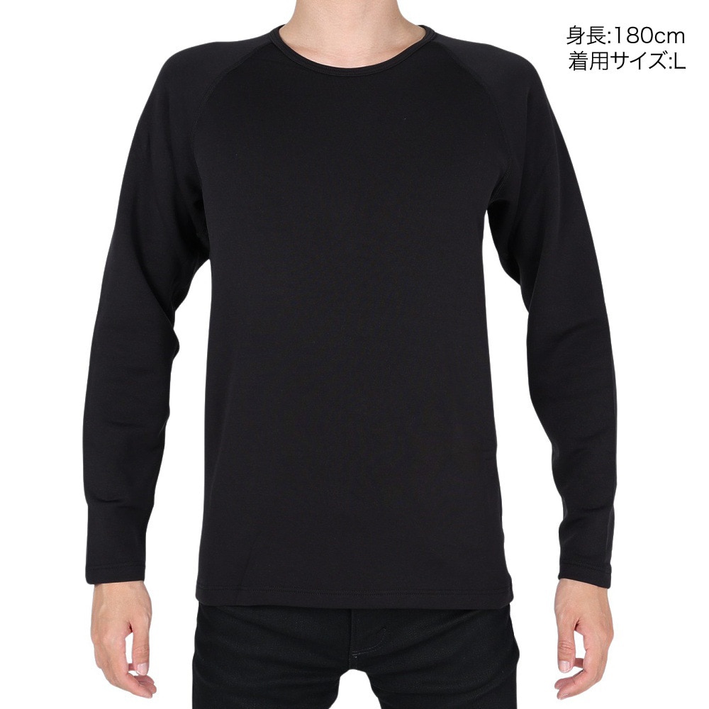 ロジャーエーガー（ROGEREGGER）（メンズ）長袖アンダー シャツ DryWarm B.レイヤーM RE23FGC5610027 BLK ブラック