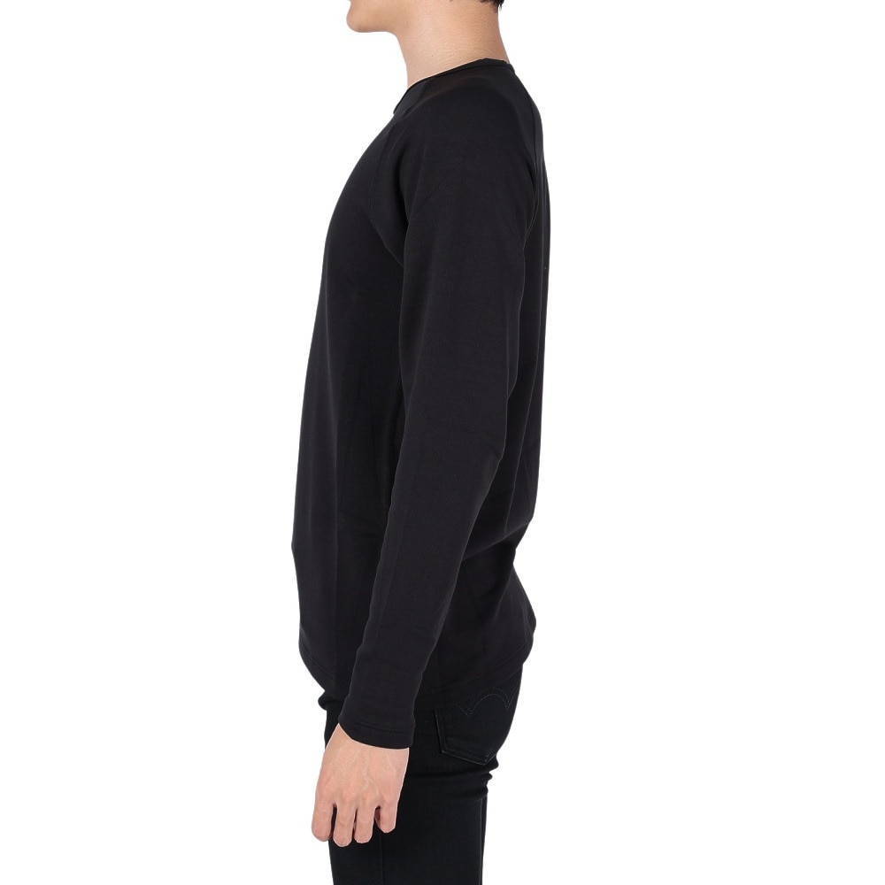 ロジャーエーガー（ROGEREGGER）（メンズ）長袖アンダー シャツ DryWarm B.レイヤーM RE23FGC5610027 BLK ブラック