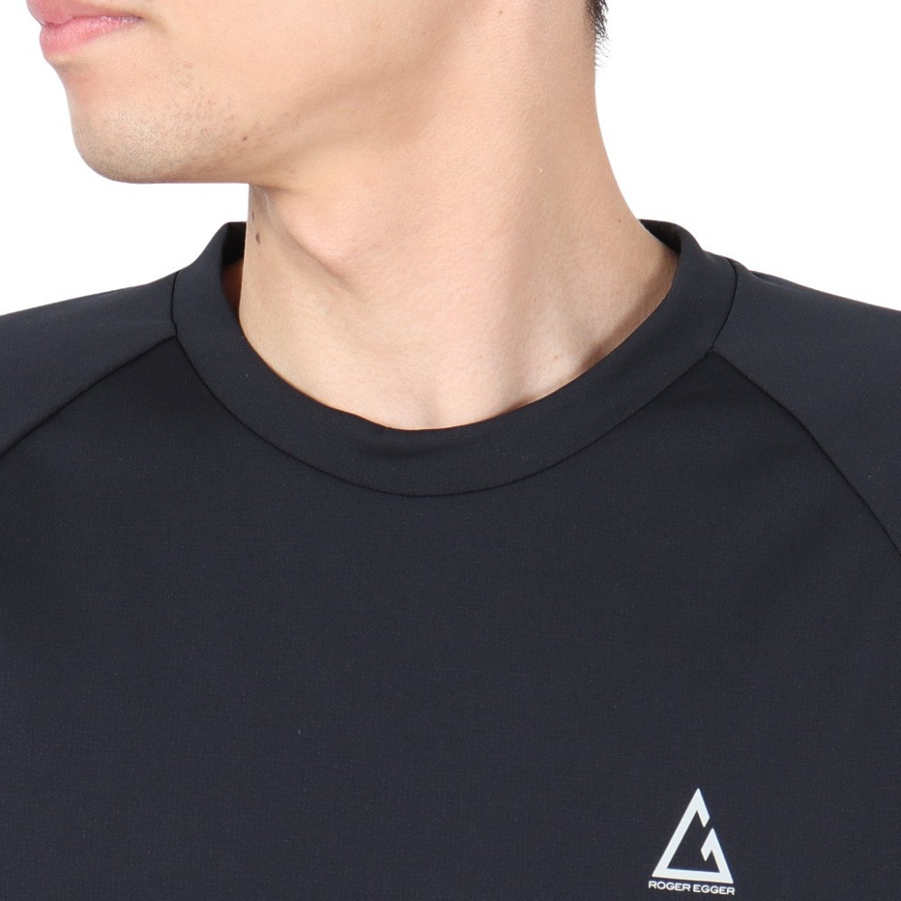 ロジャーエーガー（ROGEREGGER）（メンズ）長袖アンダーシャツ ルフトドライ ミッドアンダー RE24JMV5610004 BLK