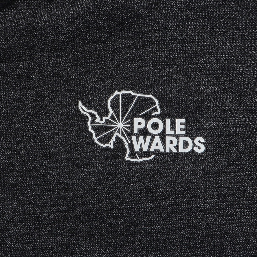 POLEWARDS（メンズ）長袖 インナー 下着 2枚セット 抗菌 消臭 速乾 デオアンダーウェア PW2HJB09 ブラック アンダーシャツ