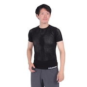(メンズ)インナー 下着 半袖アンダーウェア ドライコンフォートメッシュ PW2HJU06 BLK ブラック 洗濯専用ネット付