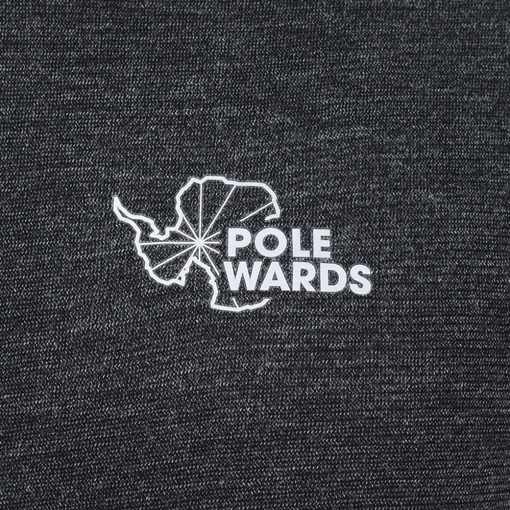 POLEWARDS（メンズ）インナー 下着 半袖 デオアンダーウェア PW2HJA10 ブラック 吸水速乾 消臭 クルーネック