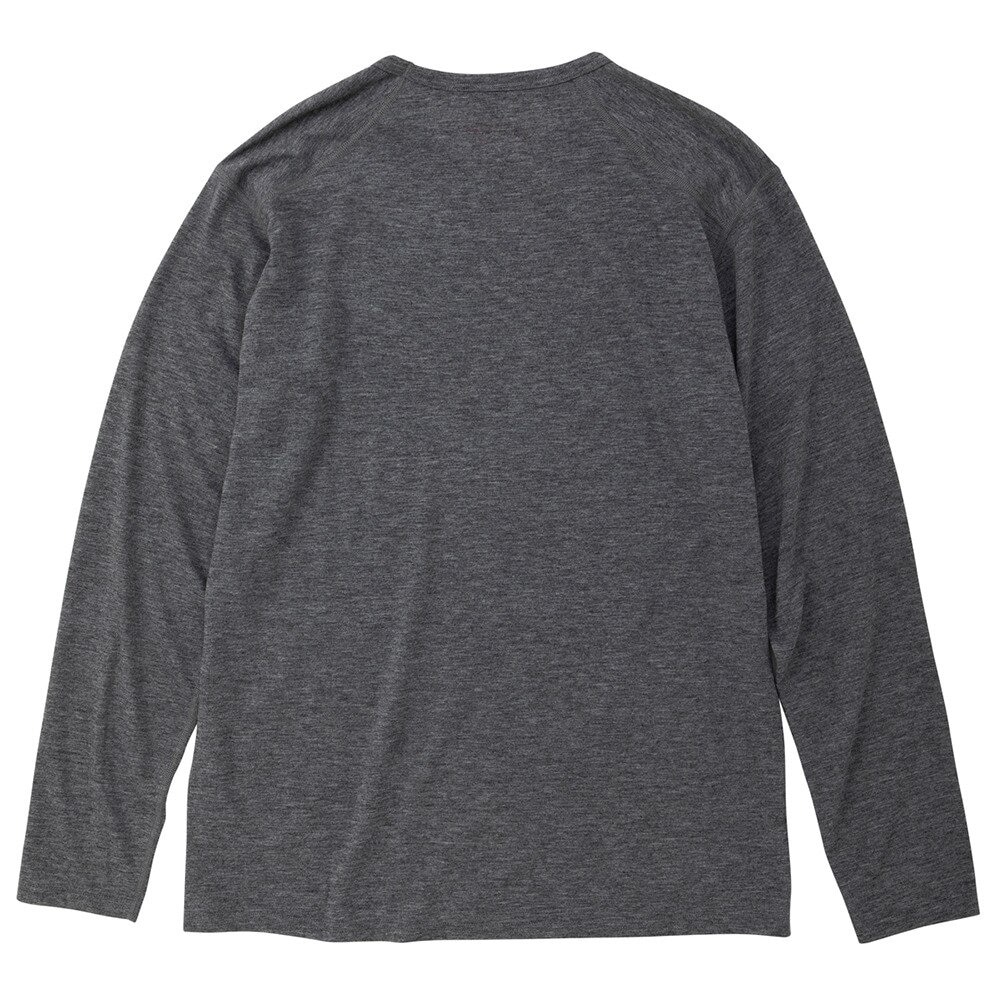 マーモット（Marmot）（メンズ）速乾 消臭 長袖アンダーシャツ インナー クライムウール TOMSJM03 CHC チャコールグレー