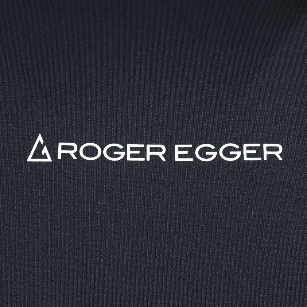 ロジャーエーガー（ROGEREGGER）（メンズ）スイスブランド 接触冷感 吸汗速乾 ストレッチ 半袖アンダー シャツ クールアンダー RE23SUK5610027BLK ブラック